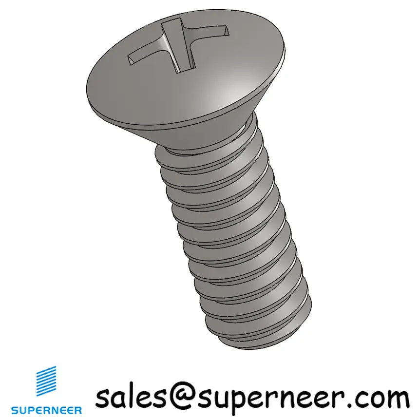 2-56 x 1/4" Oval Head Phillips Machine Screw SUS304 Stainless Steel Inox