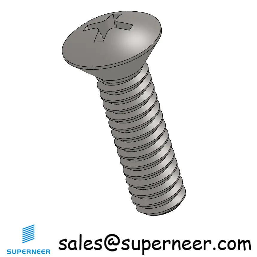 2-56 x 5/16" Oval Head Phillips Machine Screw SUS304 Stainless Steel Inox