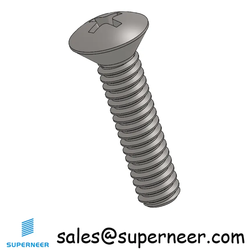 2-56 x 3/8" Oval Head Phillips Machine Screw SUS304 Stainless Steel Inox