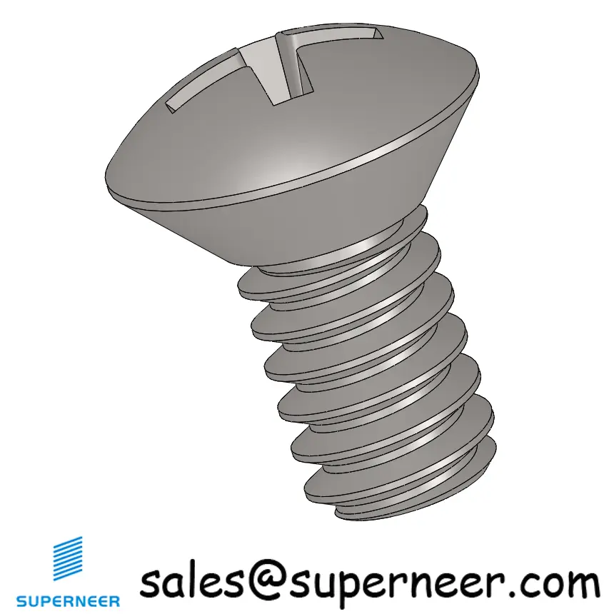 10-32 x 3/8" Oval Head Phillips Machine Screw SUS304 Stainless Steel Inox