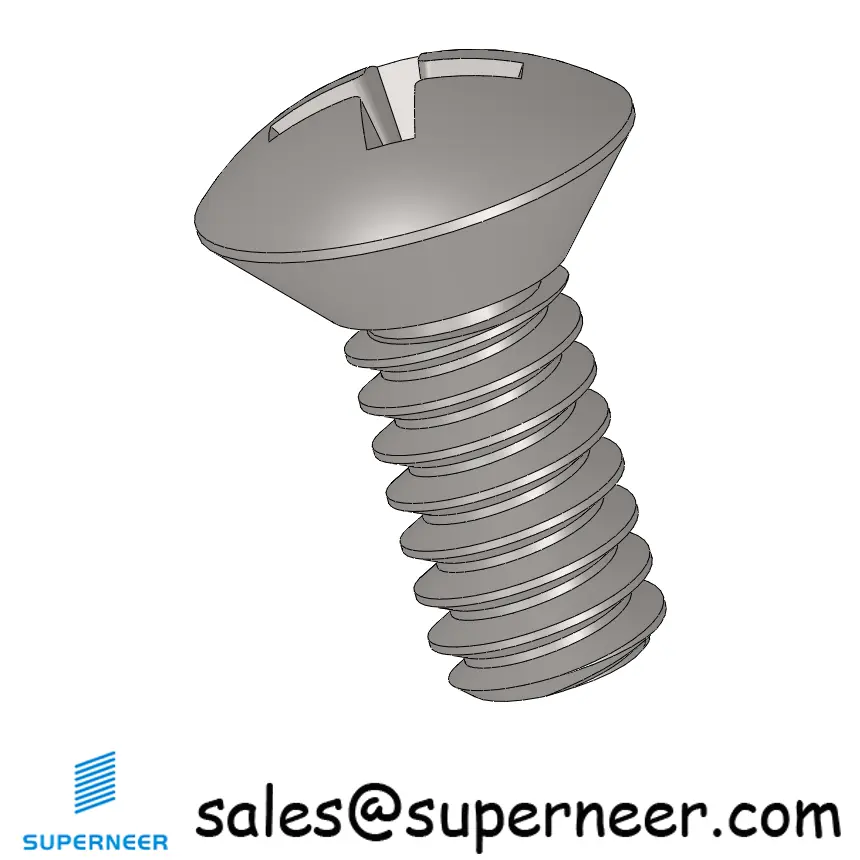 10-32 x 7/16"  Oval Head Phillips Machine Screw SUS304 Stainless Steel Inox