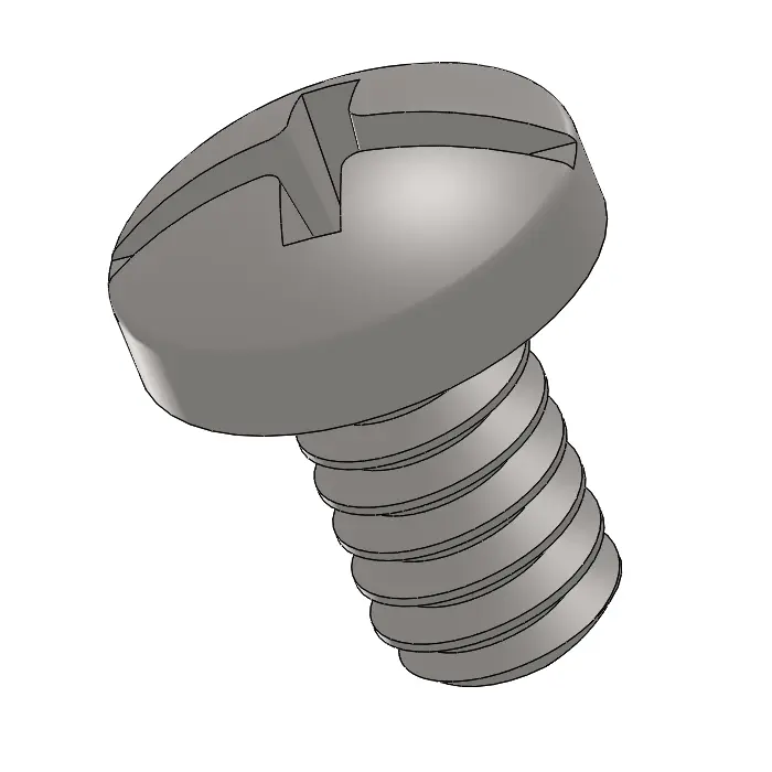 4-40 x 3/16" Pan Head Phillips and Slotted Combination Machine Screw SUS304 Stainless Steel Inox