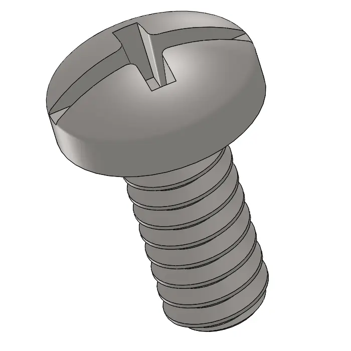 4-40 x 1/4" Pan Head Phillips and Slotted Combination Machine Screw SUS304 Stainless Steel Inox