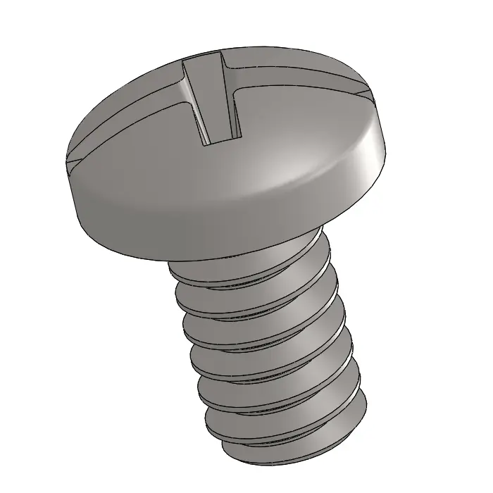 6-32 x 1/4" Pan Head Phillips and Slotted Combination Machine Screw SUS304 Stainless Steel Inox