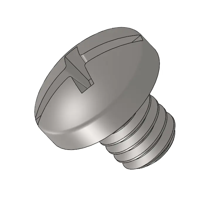 8-32 x 3/16" Pan Head Phillips and Slotted Combination Machine Screw SUS304 Stainless Steel Inox