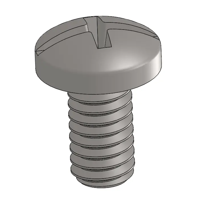 8-32 x 5/16" Pan Head Phillips and Slotted Combination Machine Screw SUS304 Stainless Steel Inox