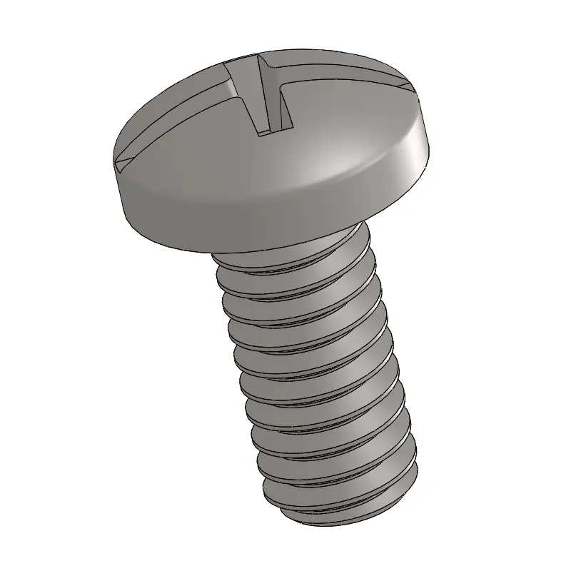 8-32 x 3/8" Pan Head Phillips and Slotted Combination Machine Screw SUS304 Stainless Steel Inox