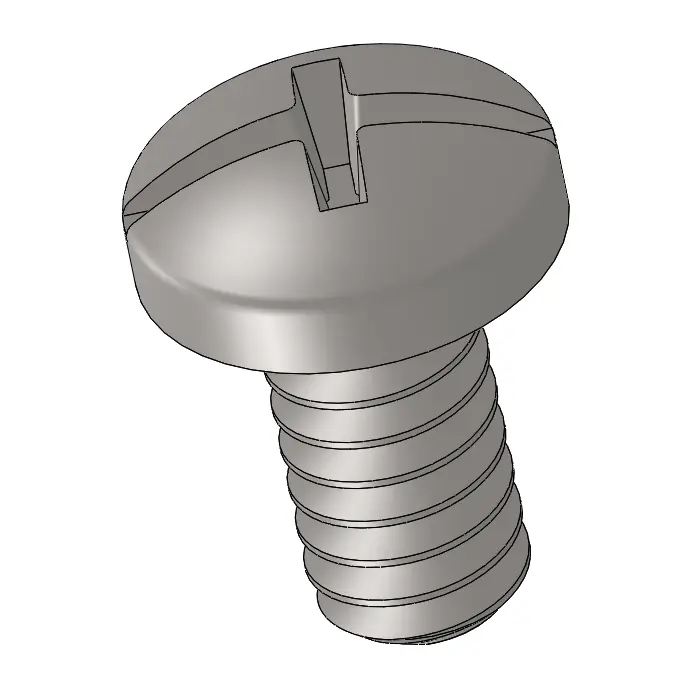 10-32 x 3/8" Pan Head Phillips and Slotted Combination Machine Screw SUS304 Stainless Steel Inox