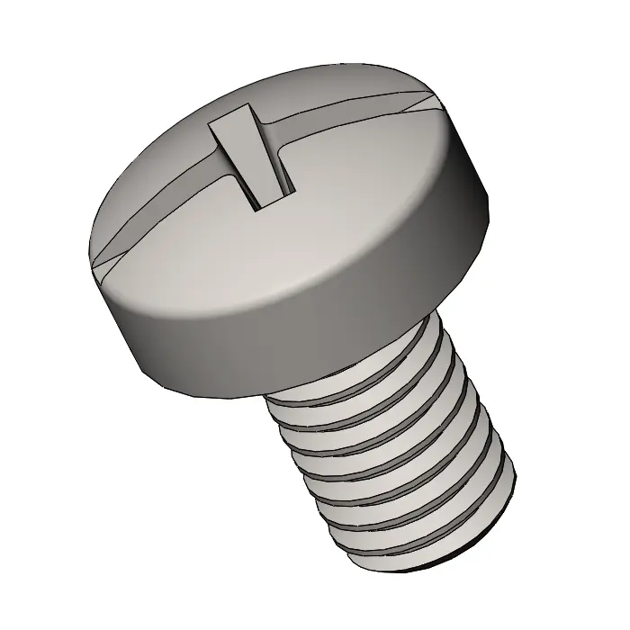 M3 x 5 mm  Pan Head  Combination Phillips/Slotted  Machine Screw SUS304 Stainless Steel Inox DIN 7985