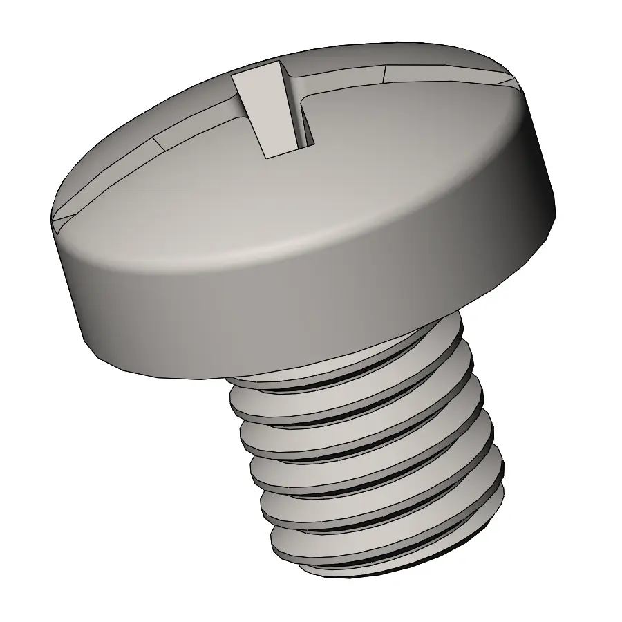 M5 x 6 mm  Pan Head   Combination Phillips/Slotted  Machine Screw SUS304 Stainless Steel Inox DIN 7985