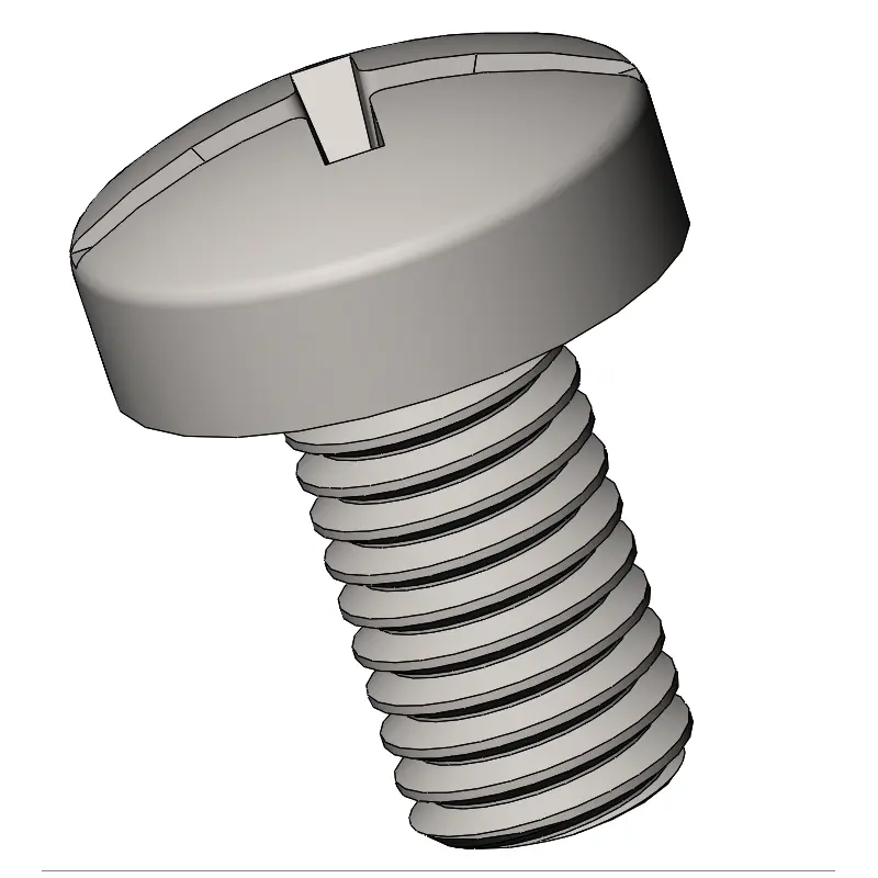 M5 x 9 mm  Pan Head   Combination Phillips/Slotted  Machine Screw SUS304 Stainless Steel Inox DIN 7985