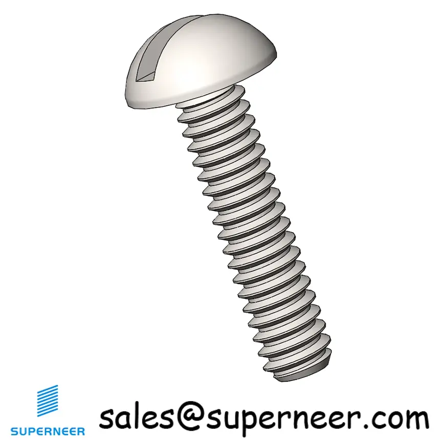 M1.4  x 6 mm  Round Head Slotted  Machine Screw SUS304 Stainless Steel Inox