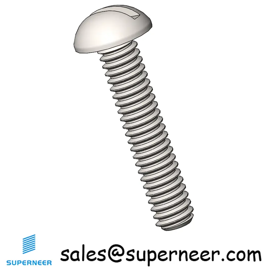 M2  x 10 mm  Round Head Slotted  Machine Screw SUS304 Stainless Steel Inox