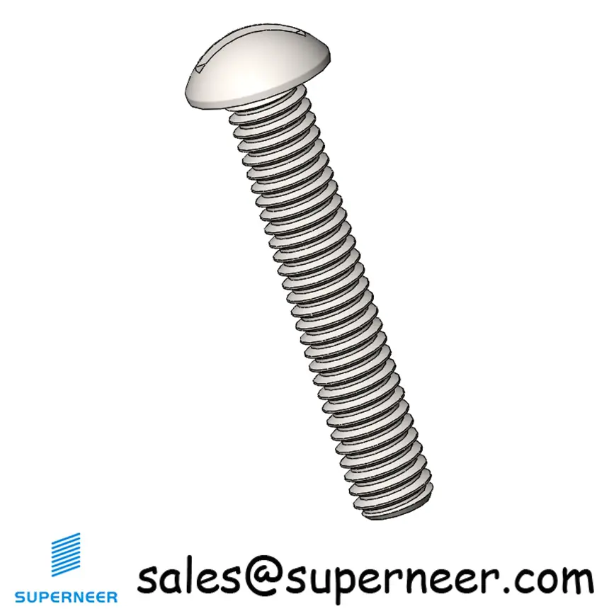 M2.5  x 14mm  Round Head Slotted  Machine Screw SUS304 Stainless Steel Inox