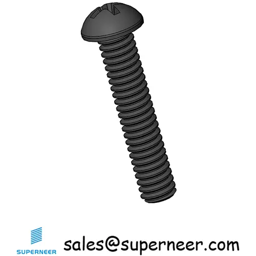 M2 x 10 mm Round Head Phillips Machine Screw Steel Black