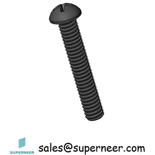 M2 x 12 mm Round Head Phillips Machine Screw Steel Black