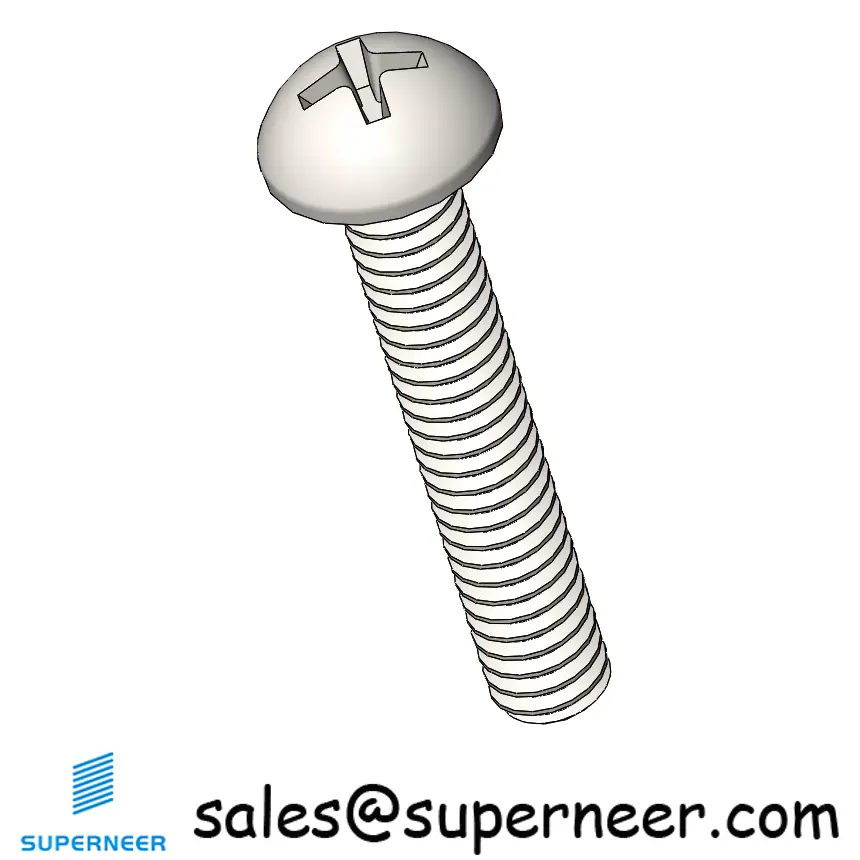 M2.2  x 12 mm Round Head Phillips Machine Screw SUS304 Stainless Steel Inox