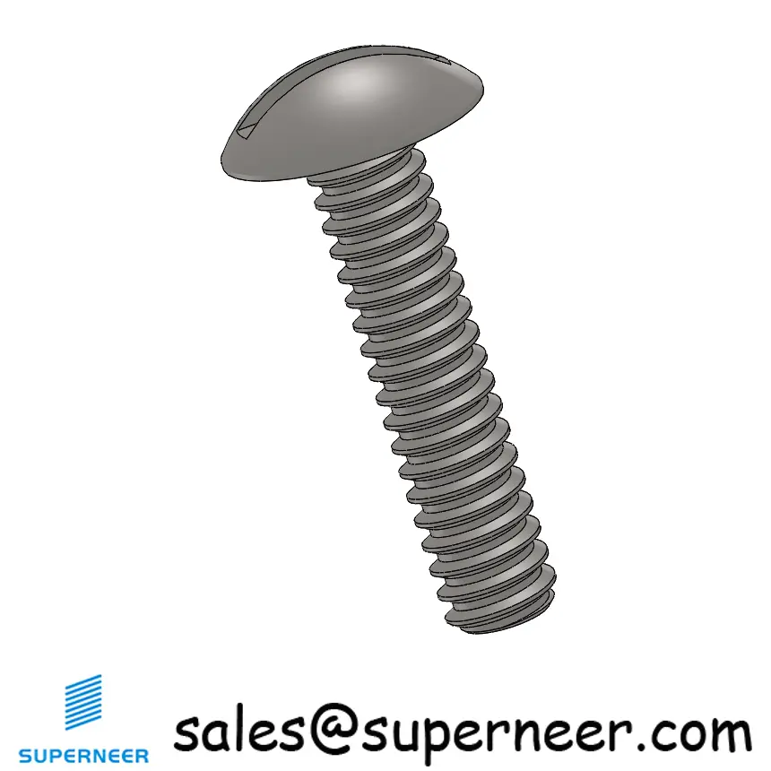 4-40 x 1/2" Truss Head Slotted Machine Screw SUS304 Stainless Steel Inox