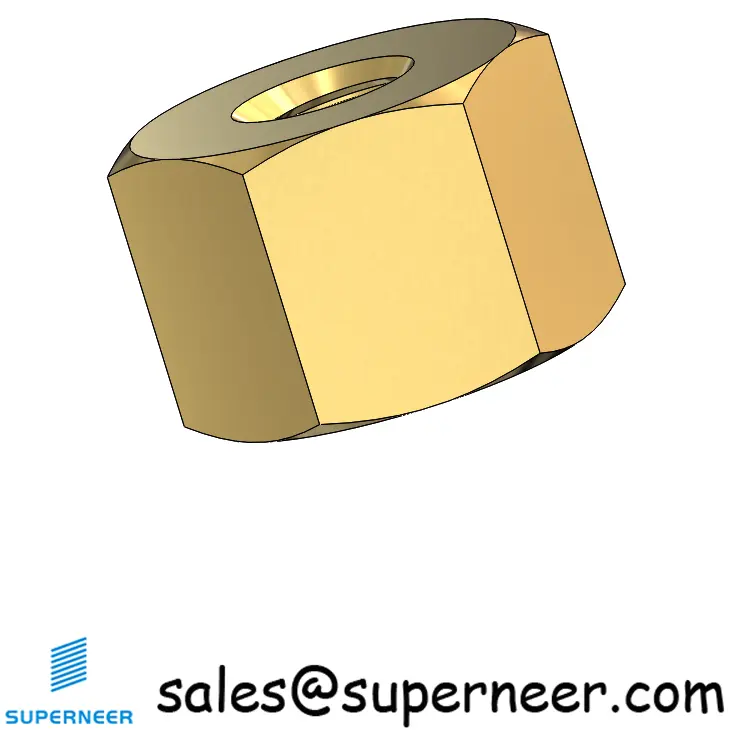 4-40 x 3/16" Hex Stand off Spacers Female-Female Brass  