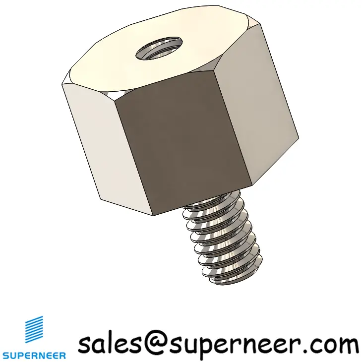 2-56 x 3/16"" Hex Standoff Spacer SUS303 Stainless Steel Inox Hex Male Female Screw Supply