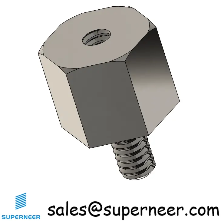 2-56 x 7/32" Hex Standoff Spacer SUS303 Stainless Steel Inox Hex Male Female Screw Supply