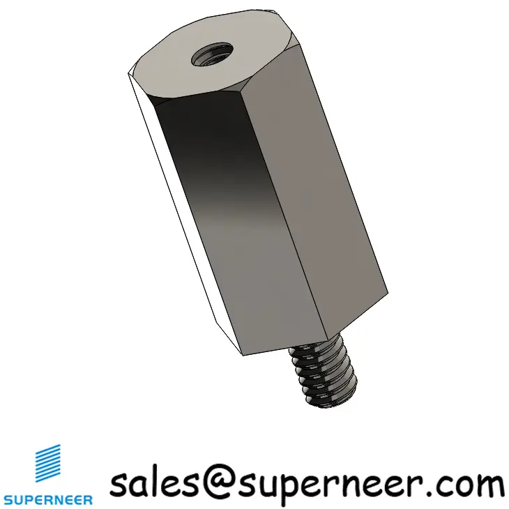 2-56 x 15/32" Hex Standoff Spacer SUS303 Stainless Steel Inox Hex Male Female Screw Supply