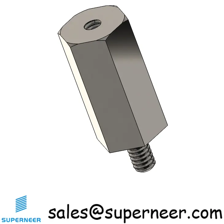 2-56 x 1/2" Hex Standoff Spacer SUS303 Stainless Steel Inox Hex Male Female Screw Supply