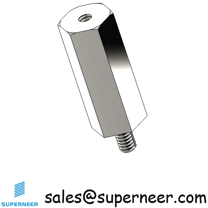 2-56 x 5/8" Hex Standoff Spacer SUS303 Stainless Steel Inox Hex Male Female Screw Supply