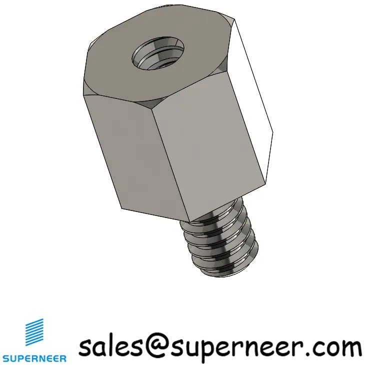 4-40 x 1/4" Threaded Hex Standoff SUS303 Stainless Steel Inox Male Female Inch Spacer 