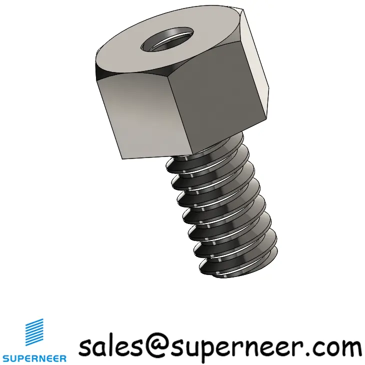 6-32 x 5/32" Male-Female Threaded Hex Standoffs Inch SUS303 Stainless Steel Inox Material