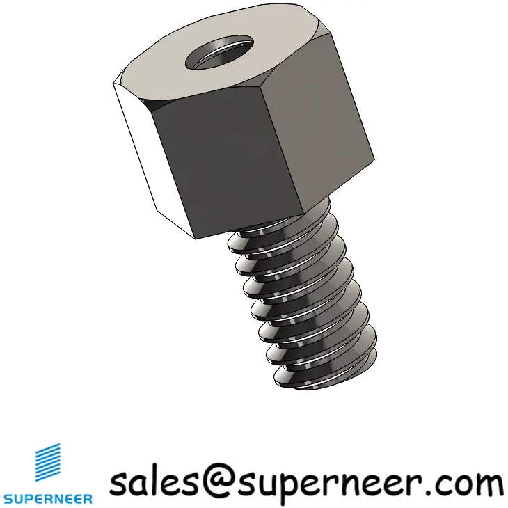 6-32 x 3/16" Male-Female Threaded Hex Standoffs Inch SUS303 Stainless Steel Inox Material