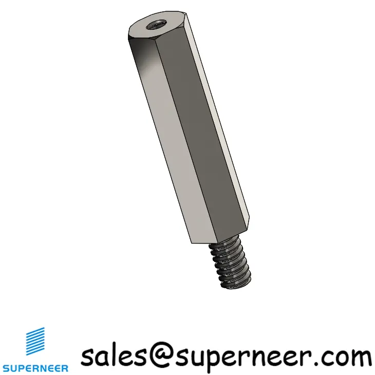 6-32 x 1" Male-Female Threaded Hex Standoffs Inch SUS303 Stainless Steel Inox Material