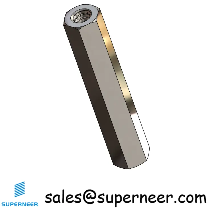 4-40 x 1" Hex Female Female Standoff Spacer SUS303 Stainless Steel Inox 