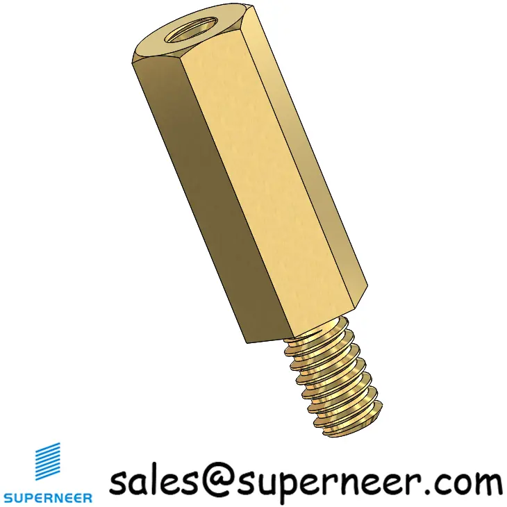 4-40 x 1/2"Brass Standoff Screws Hex Male Female Spacers 