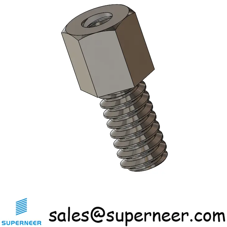 6-32 x 3/16"" SUS303 Stainless Steel Inox Standoff Spacer Hex Male Female Screws Fastener