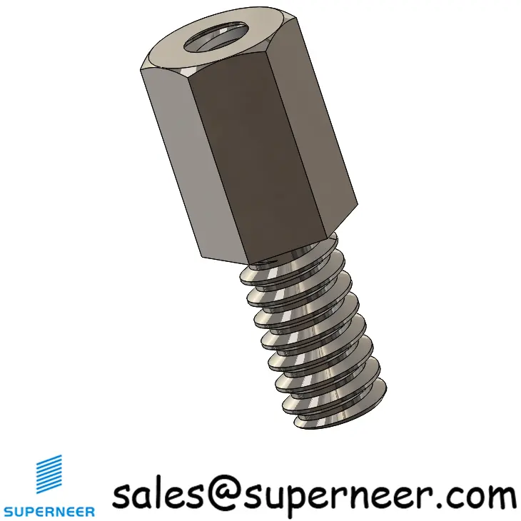 6-32 x 9/32" SUS303 Stainless Steel Inox Standoff Spacer Hex Male Female Screws Fastener