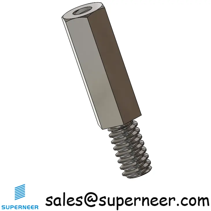 6-32 x 17/32" SUS303 Stainless Steel Inox Standoff Spacer Hex Male Female Screws Fastener