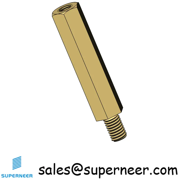 M3 x 22mm Hex Standoffs Male Female Spacers  Brass 