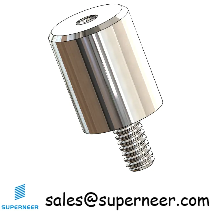 2-56 x 5/16" Inch Standoff Round SUS303 Stainless Steel Inox Male Female Threaded Spacers