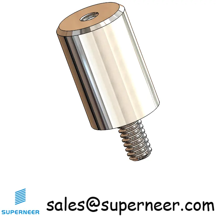 2-56 x 3/8" Inch Standoff Round SUS303 Stainless Steel Inox Male Female Threaded Spacers