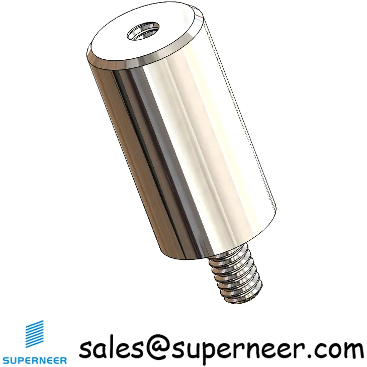 2-56 x 15/32" Inch Standoff Round SUS303 Stainless Steel Inox Male Female Threaded Spacers