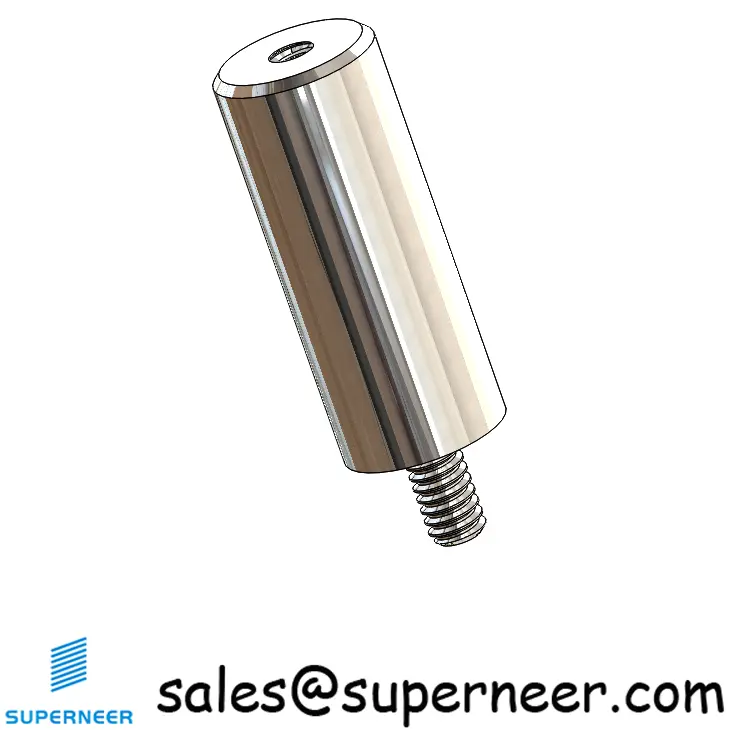 2-56 x 5/8" Inch Standoff Round SUS303 Stainless Steel Inox Male Female Threaded Spacers