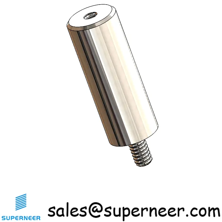 2-56 x 21/32" Inch Standoff Round SUS303 Stainless Steel Inox Male Female Threaded Spacers