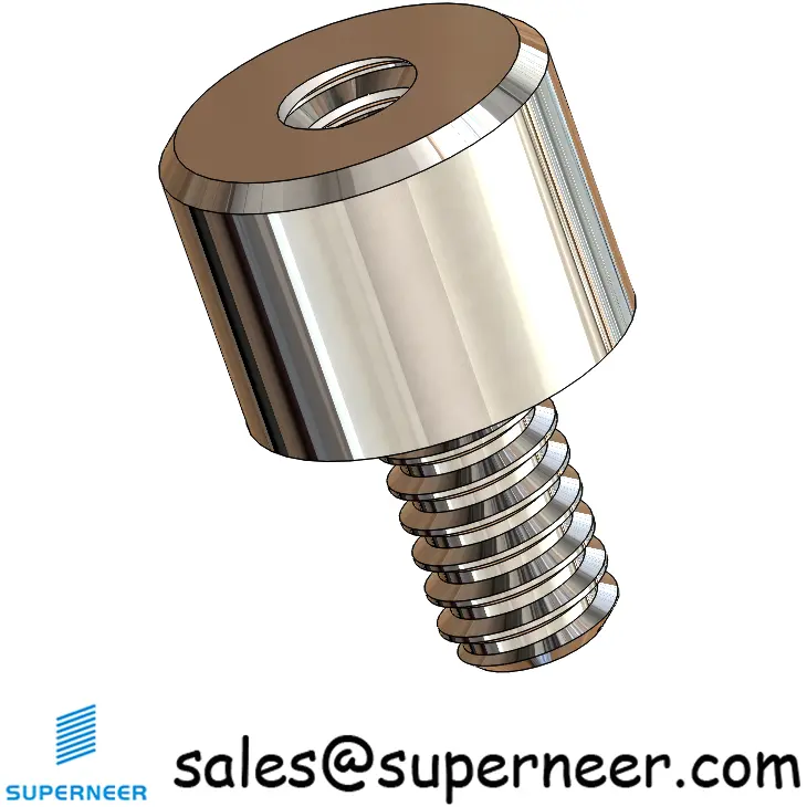 4-40 x 3/16" Round Male Female SUS303 Stainless Steel Inox Standoffs & Spacers