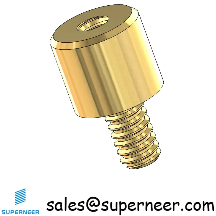 4-40 x 7/32" Round Male Female Brass Standoffs & Spacers