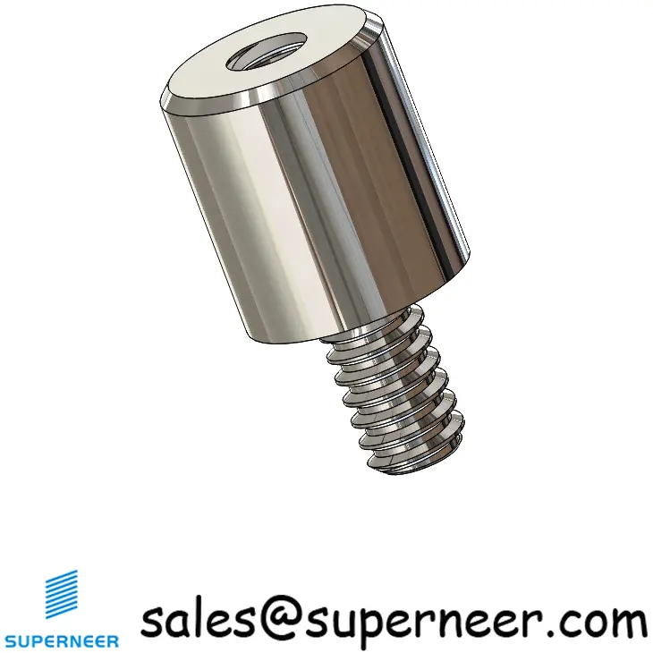 4-40 x 9/32" Round Male Female SUS303 Stainless Steel Inox Standoffs & Spacers