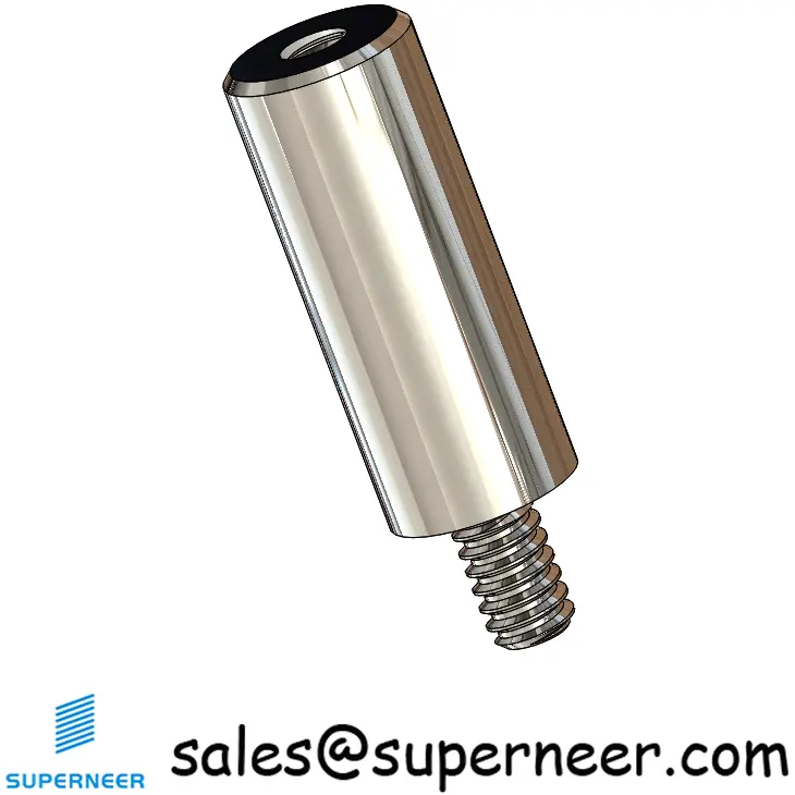 4-40 x 5/8" Round Male Female SUS303 Stainless Steel Inox Standoffs & Spacers