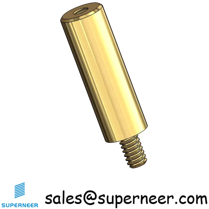 4-40 x 3/4" Round Male Female Brass Standoffs & Spacers