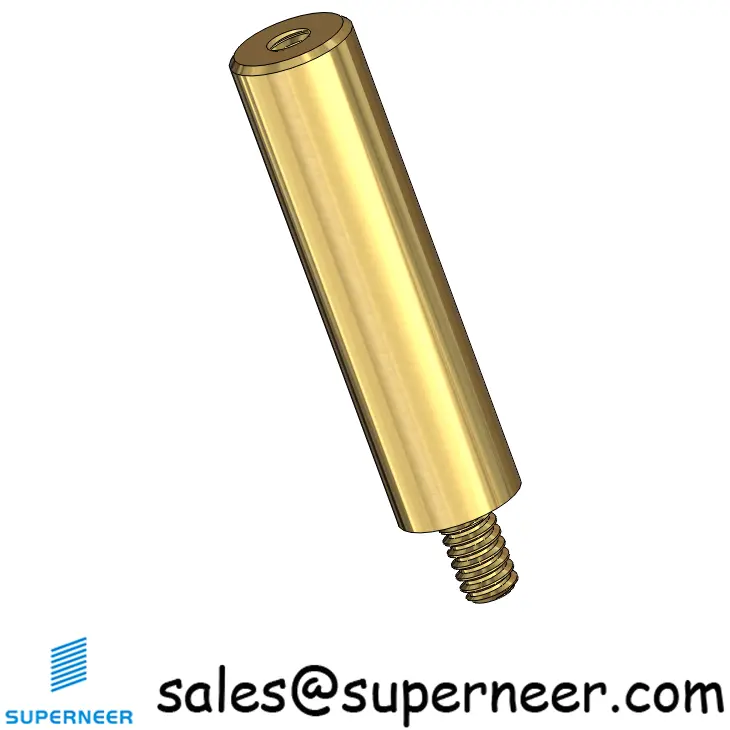 4-40 x 1" Round Male Female Brass Standoffs & Spacers