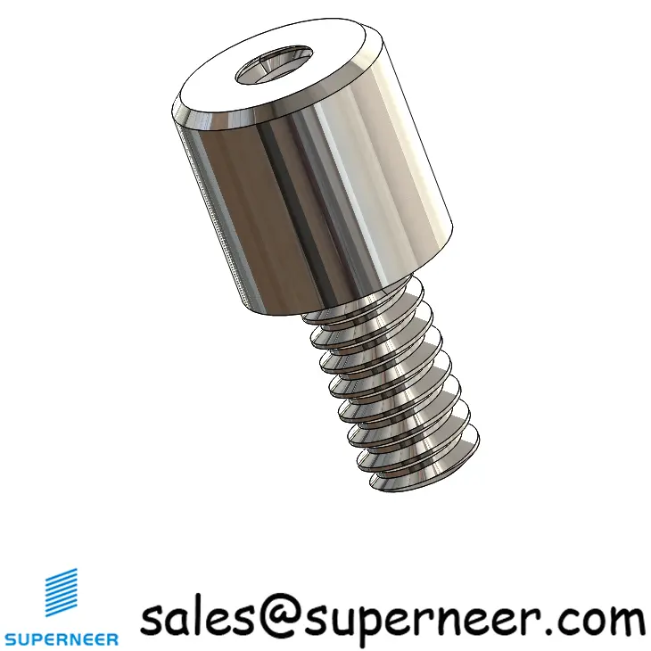 6-32 x 1/4" SUS303 Stainless Steel Inox Round Standoff Male Female Threaded Spacer